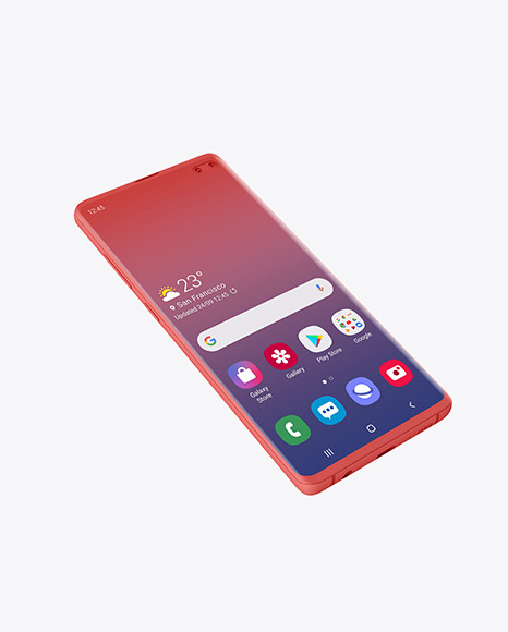 Clay Samsung Galaxy S10 Mockup
