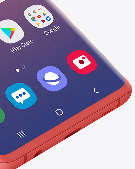 Clay Samsung Galaxy S10 Mockup PSD #1