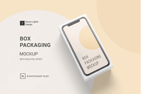 Box Packaging Mockup In Packaging Mockups On Yellow Images Creative Store