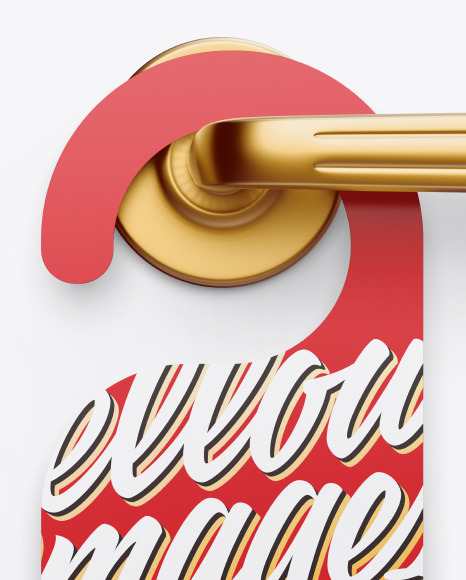 Door Hanger Mockups PSD #1