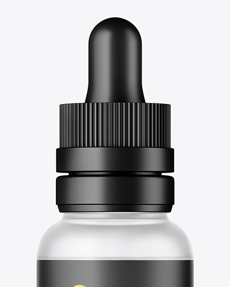 Frosted Glass Dropper Bottle PSD #3