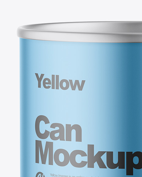Matte Metallic Can Mockup PSD #1