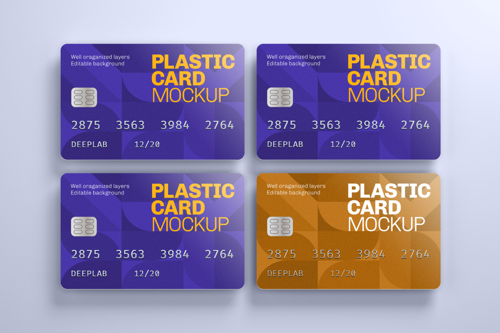 Download Plastic Card Mockup Set 21 Styles In Stationery Mockups On Yellow Images Creative Store PSD Mockup Templates