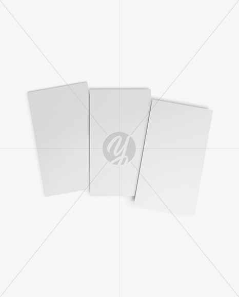 Three Business Cards Mockup