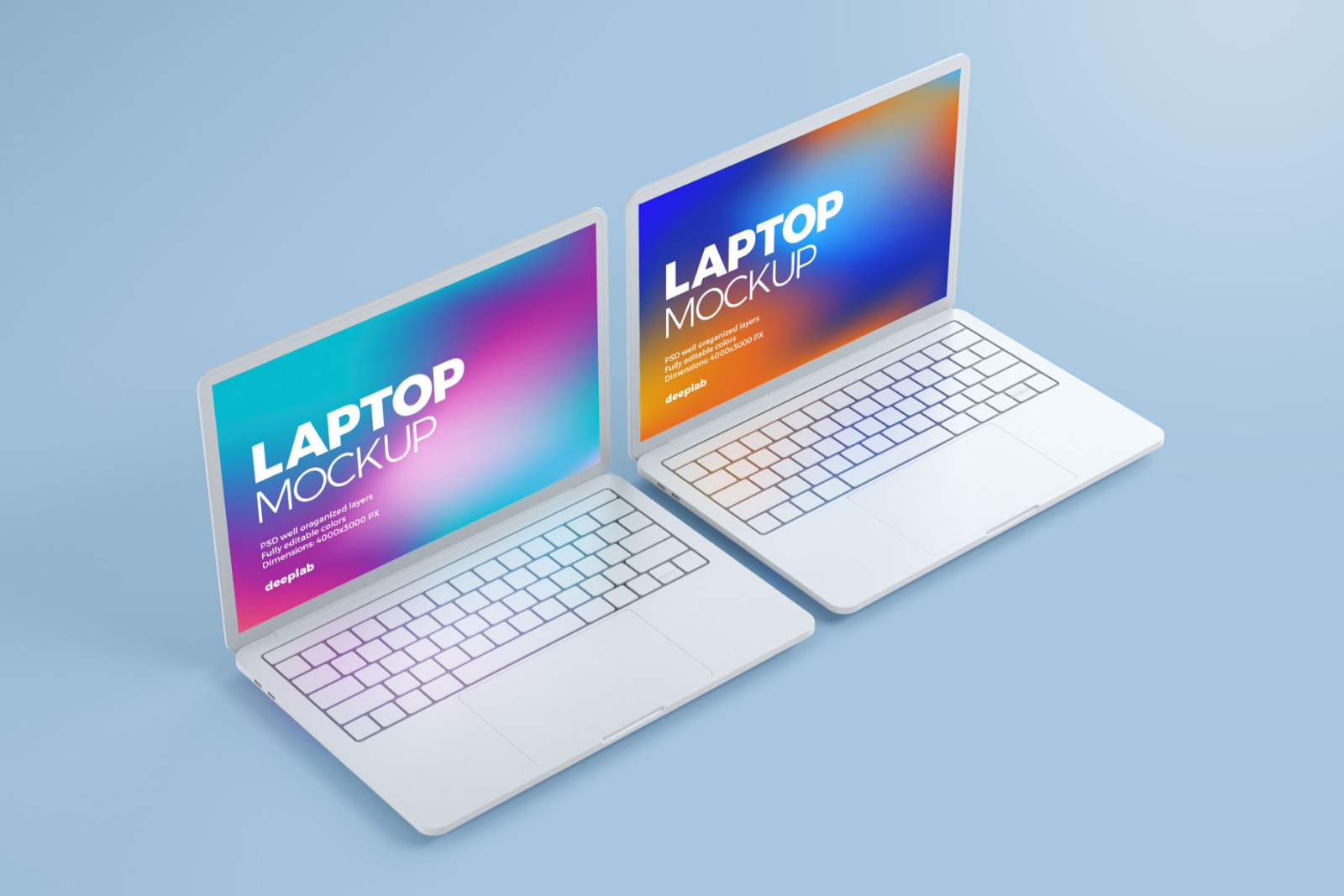 Download Macbook Pro Clay Mockup set in Device Mockups on Yellow Images Creative Store