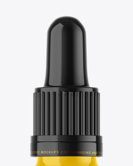 Glossy Plastic Dropper Bottle Mockup PSD #1