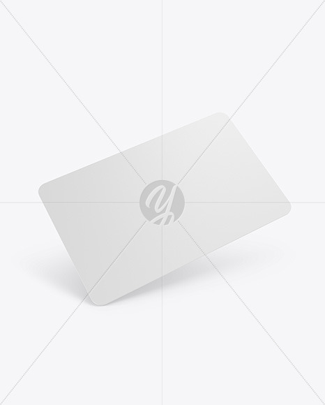 Plastic Card Mockup PSD #3
