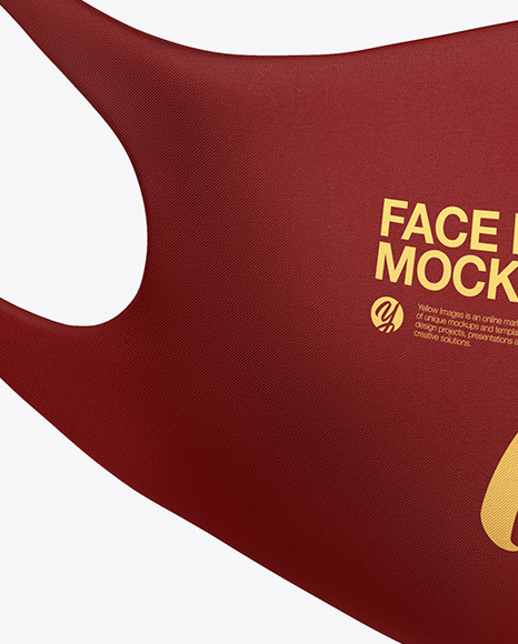 Face Mask Mockup PSD #3