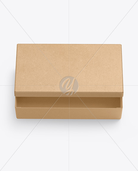 Download Kraft Shoes Box Mockup In Box Mockups On Yellow Images Object Mockups PSD Mockup Templates