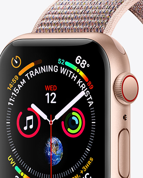 Apple Watch Series 4 Mockup PSD #1