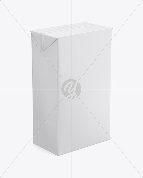 Download Milk Box Mockup Half Side High Angle Shot In Box Mockups On Yellow Images Object Mockups PSD Mockup Templates