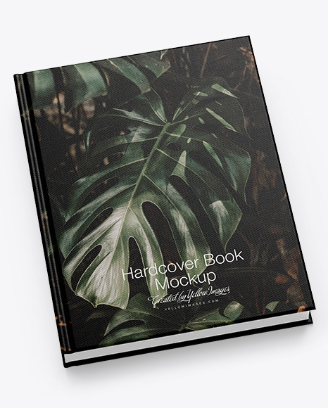 Hardcover Book w  Fabric Cover Mockup PSD #2