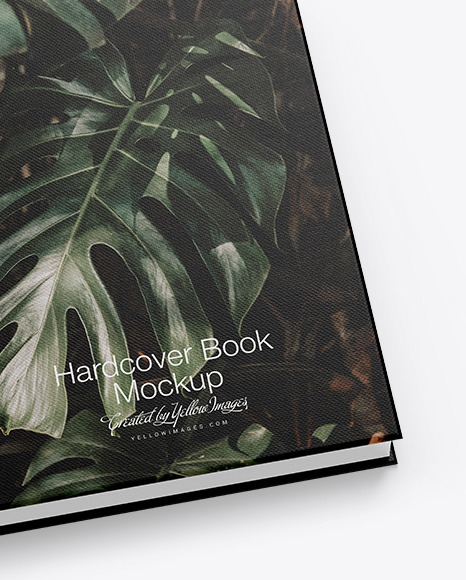 Hardcover Book w  Fabric Cover Mockup PSD #1