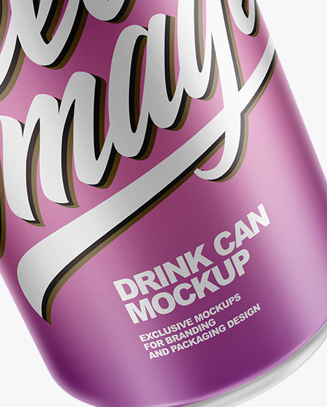 Matte Can Mockup PSD #1