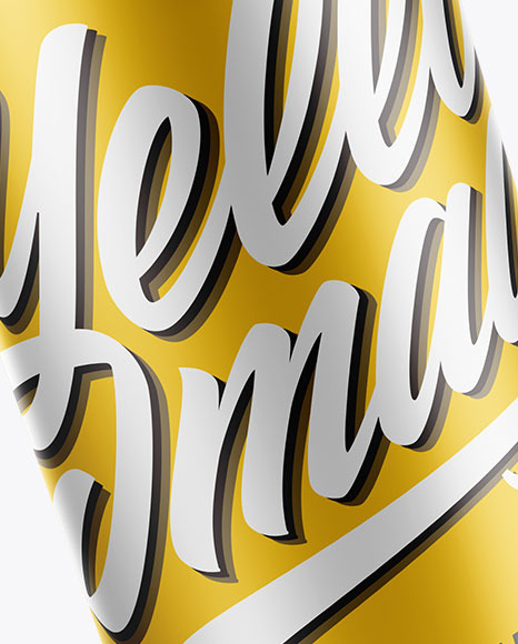 Matte Can Mockup PSD #6