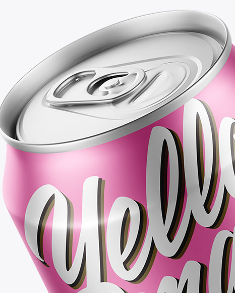 Matte Can Mockup PSD #2