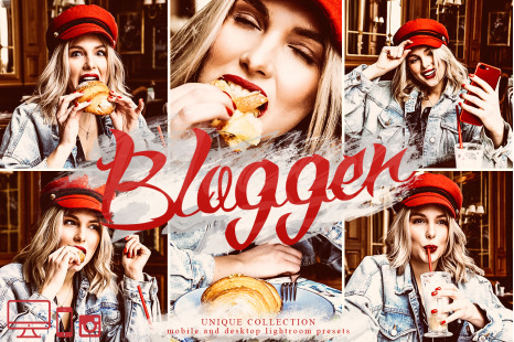 Blogger red lightroom presets