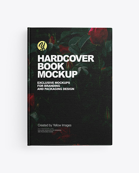 Hardcover Book w  Fabric Cover Mockup PSD #2