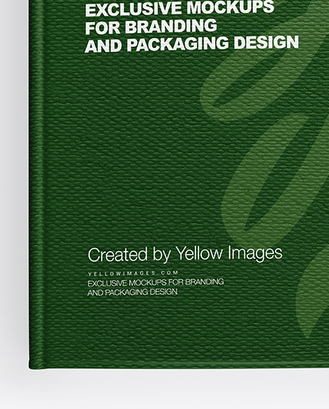 Download Hardcover Book W Fabric Cover Mockup In Stationery Mockups On Yellow Images Object Mockups PSD Mockup Templates