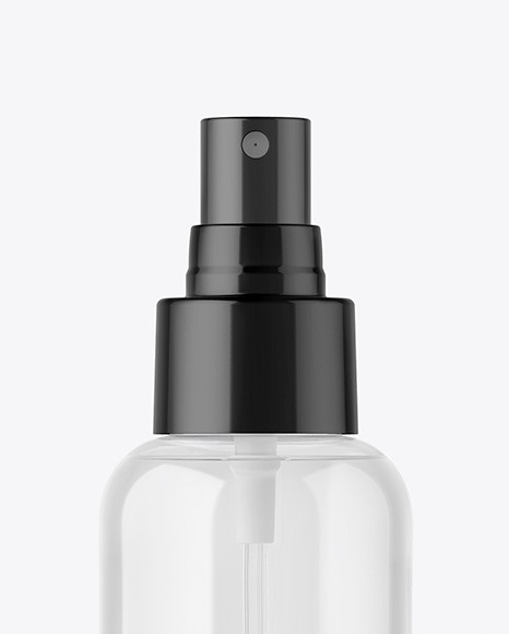 Clear Spray Bottle Mockup PSD #4