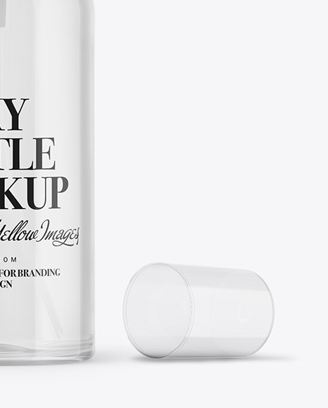 Clear Spray Bottle Mockup PSD #6