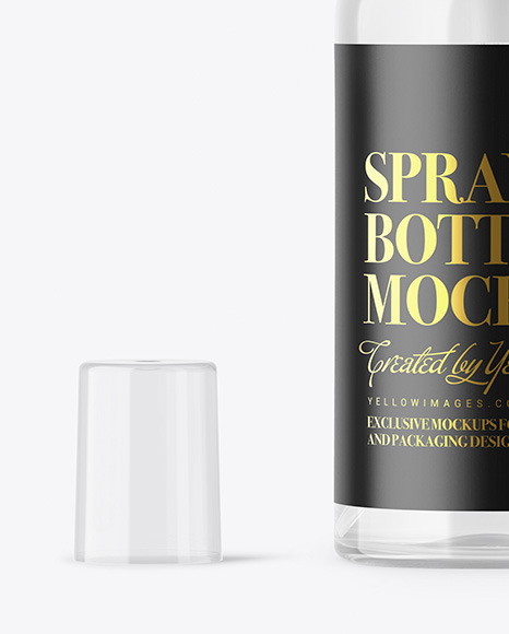 Download Sprayer Bottle In Shrink Sleeve Psd Mockup Yellowimages