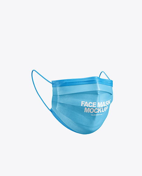 Face Mask Mockup In Apparel Mockups On Yellow Images Object Mockups