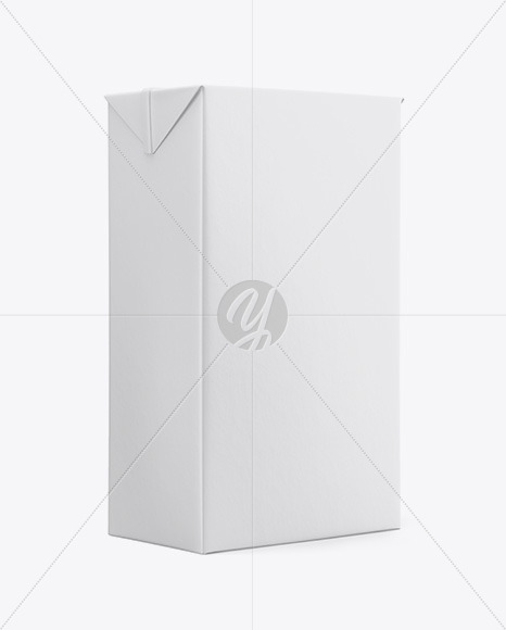 Download Milk Box Mockup Half Side View In Box Mockups On Yellow Images Object Mockups