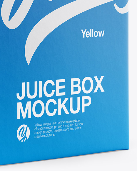 Download Milk Box Mockup Half Side View In Box Mockups On Yellow Images Object Mockups PSD Mockup Templates