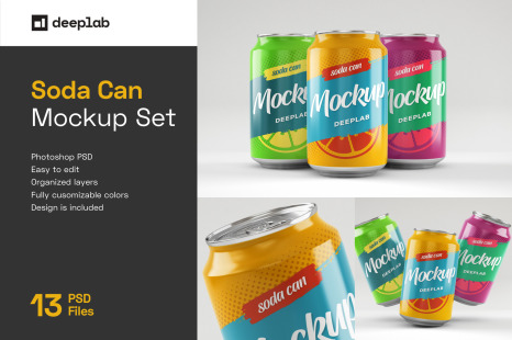 Download Can Koozie Animated Mockup In Packaging Mockups On Yellow Images Creative Store PSD Mockup Templates