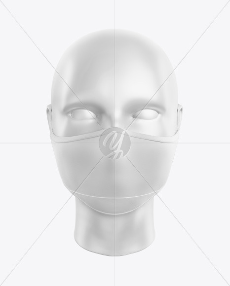 Download Face Mask Mockup In Apparel Mockups On Yellow Images Object Mockups