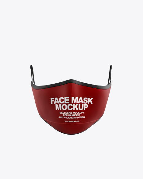 Download Free Face Mask Mockup In Apparel Mockups On Yellow Images Object Mockups PSD Mockups