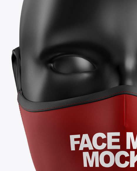 Download Face Mask Mockup In Apparel Mockups On Yellow Images Object Mockups