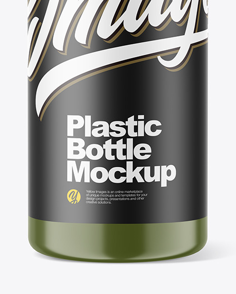 Download Glossy Cosmetic Bottle Mockup in Bottle Mockups on Yellow ...