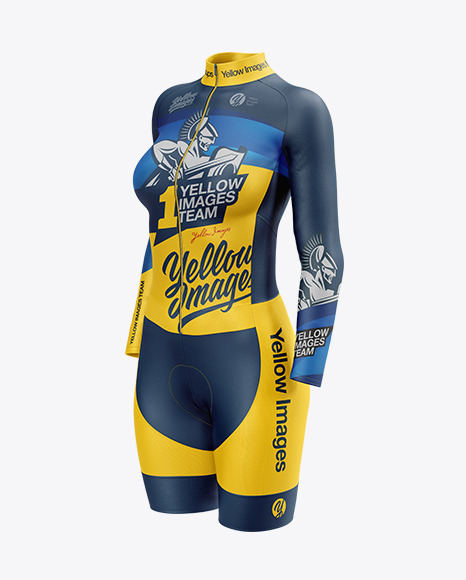 Women&#039;s Cycling Suit Mockup