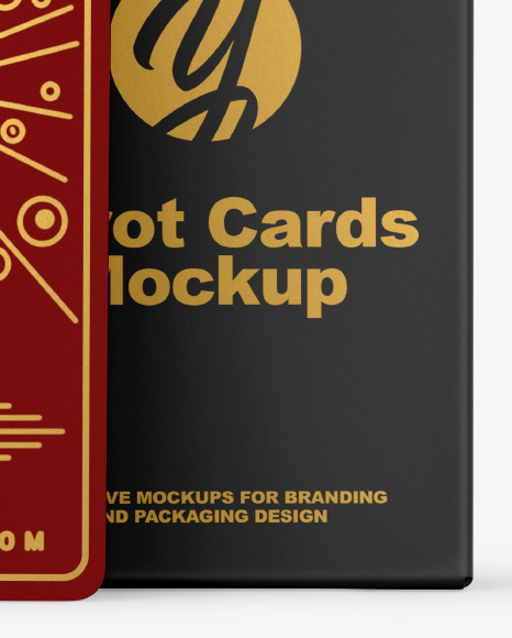 Download Tarot Cards With Box Mockup In Object Mockups On Yellow Images Object Mockups