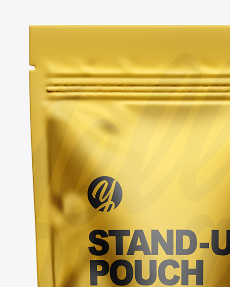 Download Metallic Stand Up Pouch Mockup In Pouch Mockups On Yellow Images Object Mockups PSD Mockup Templates