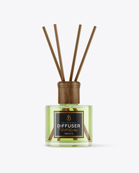 Glass Diffuser Bottle Mockup PSD #3