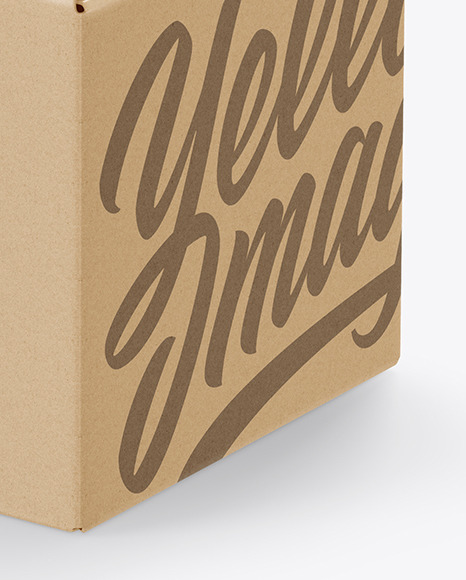 Download Kraft Paper Box Mockup Yellow Author