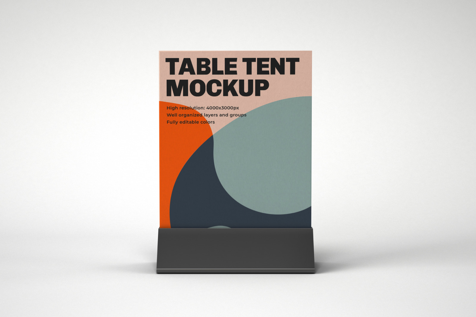 Download Table Tent and Sign Mockup Set in Indoor Advertising Mockups on Yellow Images Creative Store