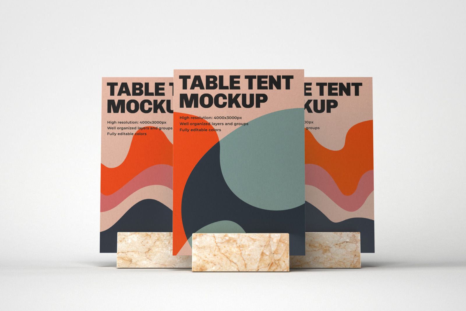 Download Table Tent and Sign Mockup Set in Indoor Advertising Mockups on Yellow Images Creative Store