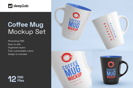 Download Mug Mockups Set In Product Mockups On Yellow Images Creative Store PSD Mockup Templates