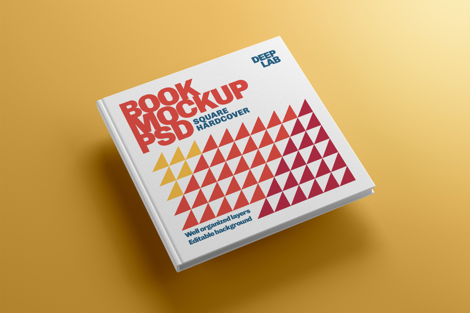 Download Square Book Hardcover Mockup In Product Mockups On Yellow Images Creative Store PSD Mockup Templates