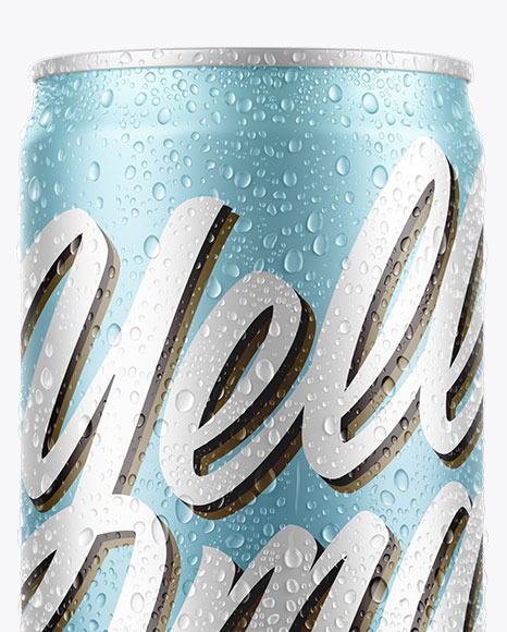 Download Can With Water Drops Mockup In Can Mockups On Yellow Images Object Mockups PSD Mockup Templates