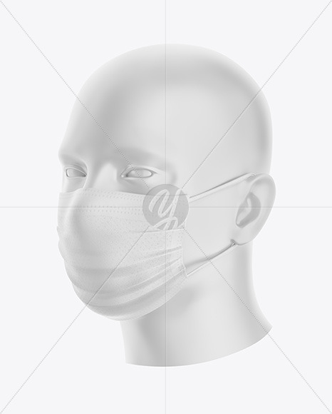 Download Face Mask Mockup In Apparel Mockups On Yellow Images Object Mockups