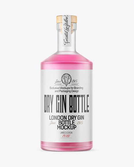 Download Frosted Glass Gin Bottle Mockup In Bottle Mockups On Yellow Images Object Mockups PSD Mockup Templates