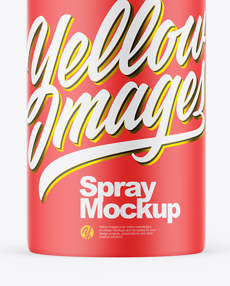 Download Matte Spray Bottle Mockup in Bottle Mockups on Yellow Images Object Mockups