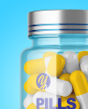 Clear Pills Bottle Mockup