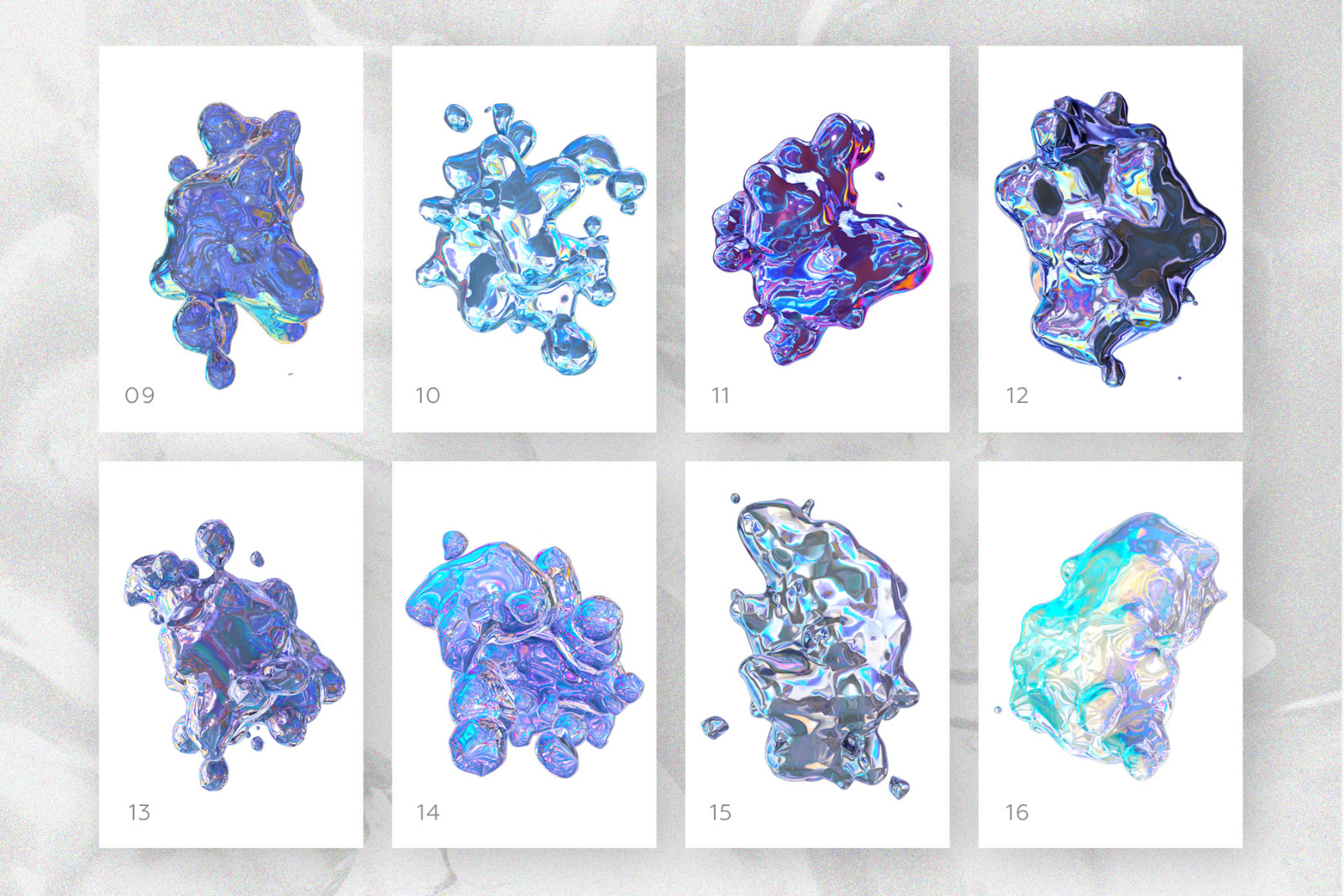 23 HOLOGRAPHIC SHAPES