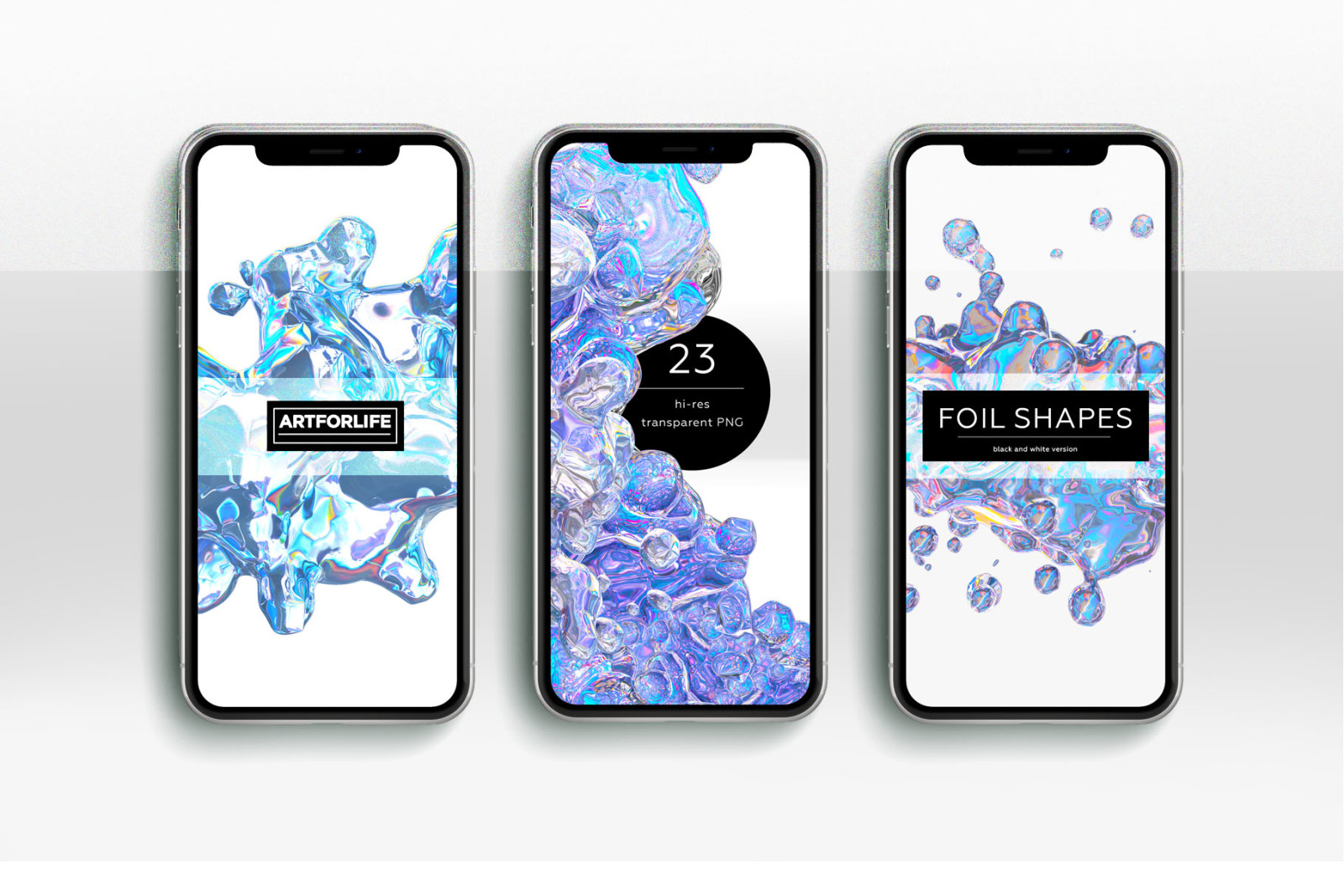 23 HOLOGRAPHIC SHAPES